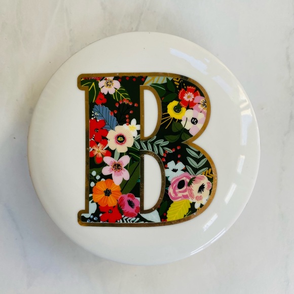 Mia Charra Ceramic Initial B Keepsake Trinket Holder - Picture 7 of 9